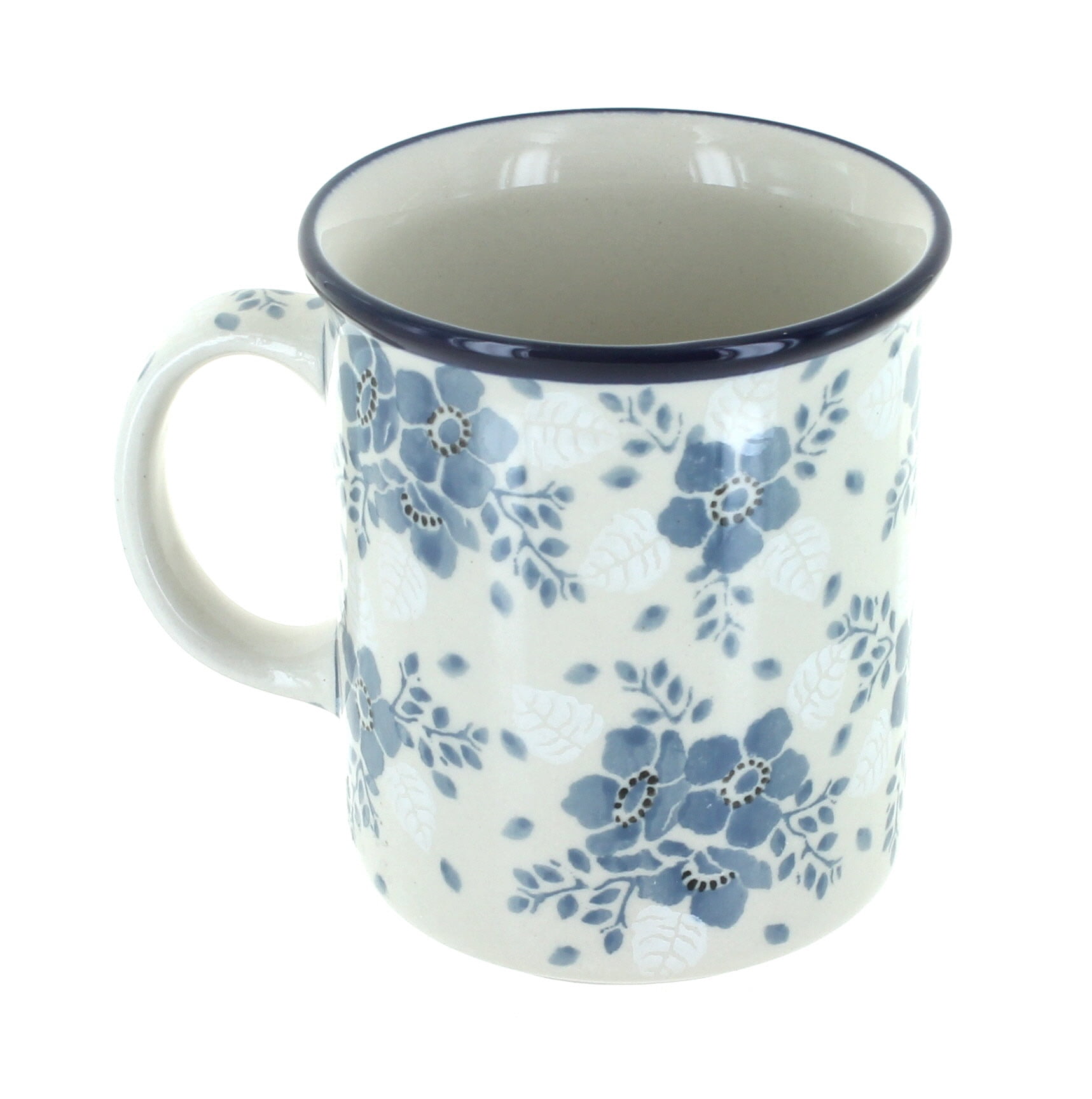 Blue Rose Polish Pottery Blush Bouquet Small Coffee Mug - Walmart.com