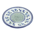 thumbnail image 1 of Blue Rose Polish Pottery Blue Tulip Small Dinner Plate, 1 of 2