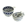 thumbnail image 1 of Blue Rose Polish Pottery Blue Violet Measuring Cup Set, 1 of 2