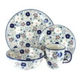 thumbnail image 1 of Blue Rose Polish Pottery Carnival Dinner Set, 16 Piece, 1 of 2