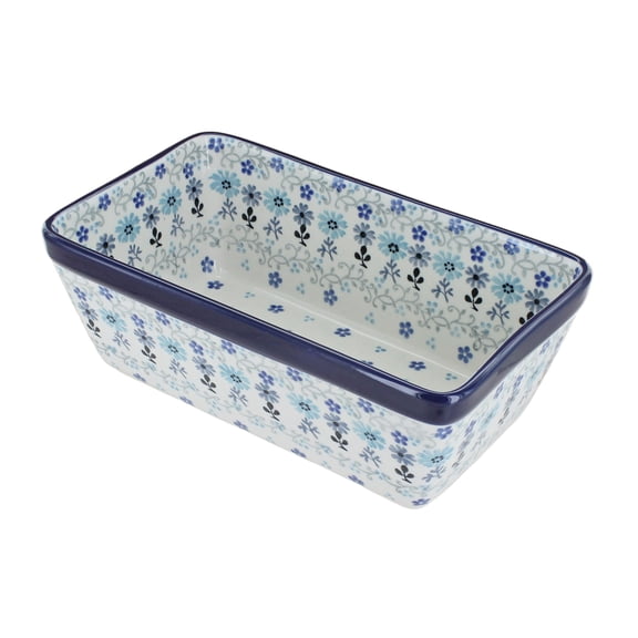 Blue Rose Polish Pottery Celeste Loaf Baker