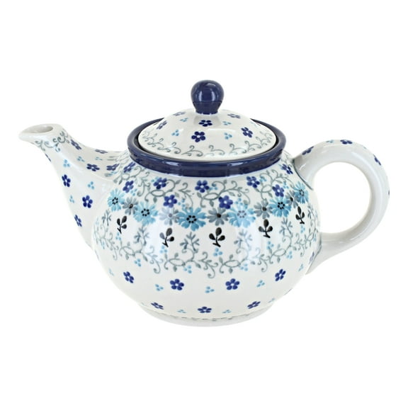 Blue Rose Polish Pottery Celeste Small Teapot