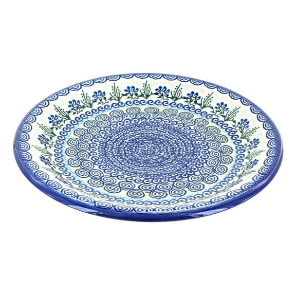 Blue Rose Polish Pottery Charleston Dinner Plate
