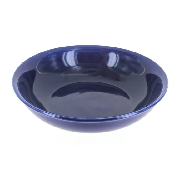 Blue Rose Polish Pottery Cobalt Large Salad Bowl