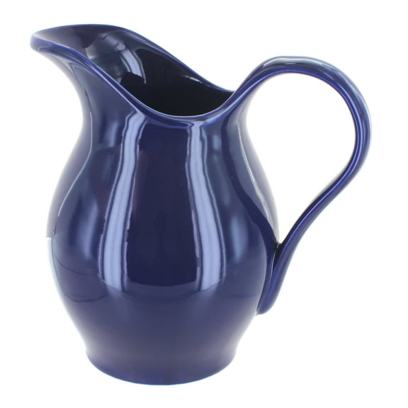 Blue Rose Polish Pottery Cobalt Pitcher