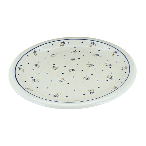 Blue Rose Polish Pottery Country Meadow Dinner Plate