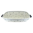 thumbnail image 1 of Blue Rose Polish Pottery Country Meadow Extra Large Baker with Handles, 1 of 2