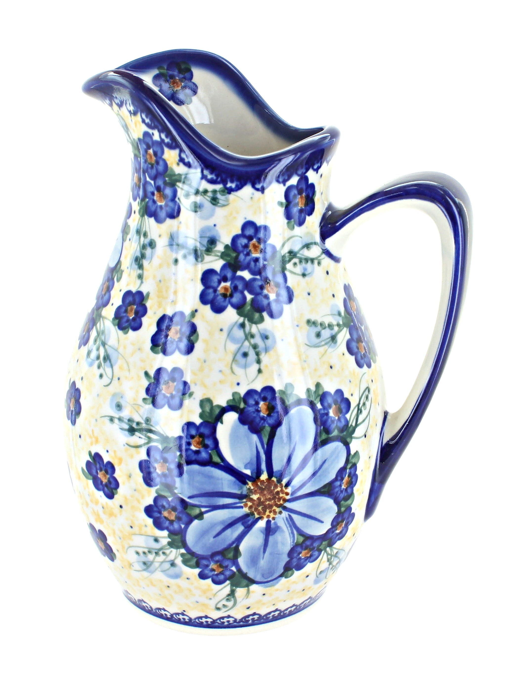 Blue Rose 2Qt. Pitcher - Shape: 082 - Pattern: Blue Rose (882