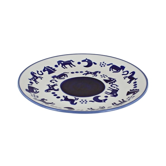 Blue Rose Polish Pottery Derby Lunch Plate