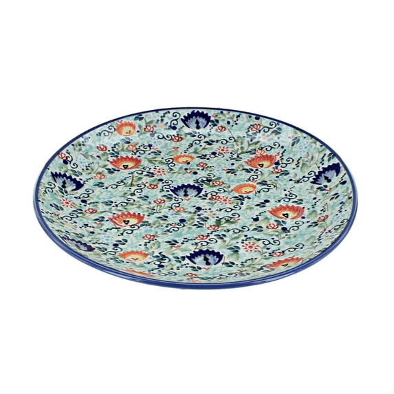 Blue Rose Polish Pottery Desert Oasis Dinner Plate