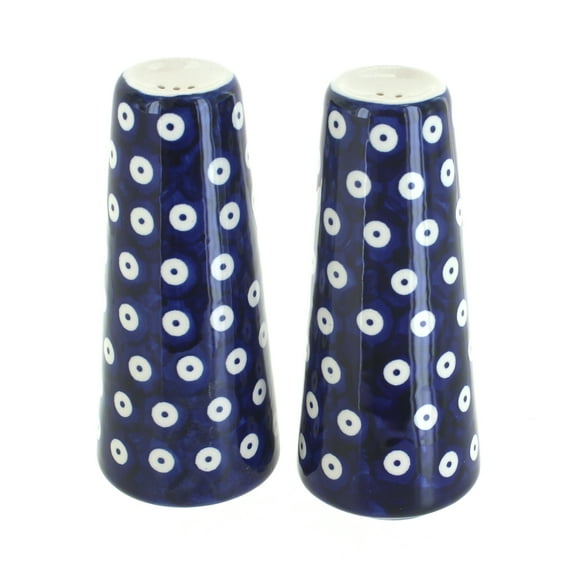 Blue Rose Polish Pottery Dots Salt & Pepper Shakers