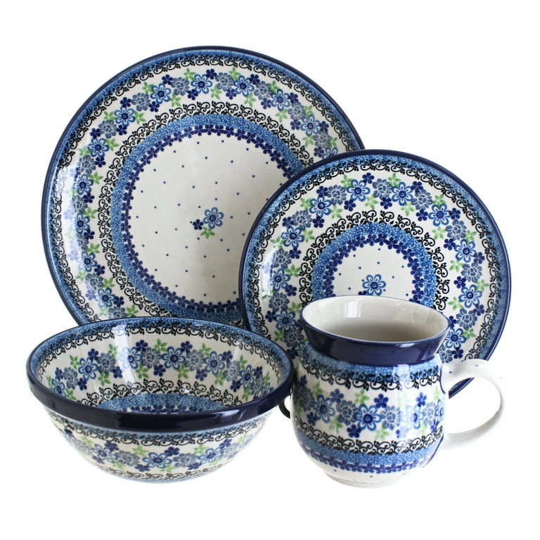 Blue Rose Polish Pottery