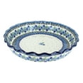 thumbnail image 1 of Blue Rose Polish Pottery Eliza Pie Plate, 1 of 1