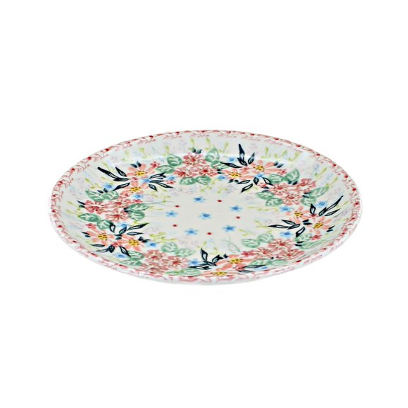 Blue Rose Polish Pottery Fairy Meadow Dessert Plate