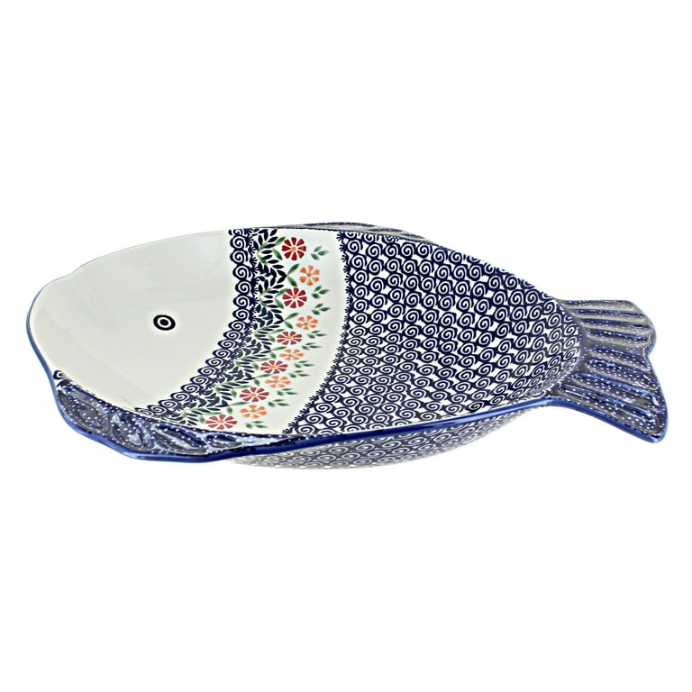 Fish platters pottery hot sale