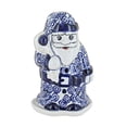 thumbnail image 1 of Blue Rose Polish Pottery Garden Bouquet Santa Luminary, 1 of 3