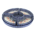 thumbnail image 1 of Blue Rose Polish Pottery Garden Bouquet Tray with 4 Plates, 1 of 2
