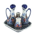 thumbnail image 1 of Blue Rose Polish Pottery Garden Butterfly Table Accessory Set, 1 of 2