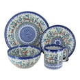thumbnail image 1 of Blue Rose Polish Pottery Garden of Eden 16 Piece Dinner Set, 1 of 2