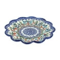 thumbnail image 1 of Blue Rose Polish Pottery Garden of Eden Egg Plate, 1 of 2