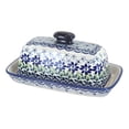 thumbnail image 1 of Blue Rose Polish Pottery Hallsey Butter Dish, 1 of 1