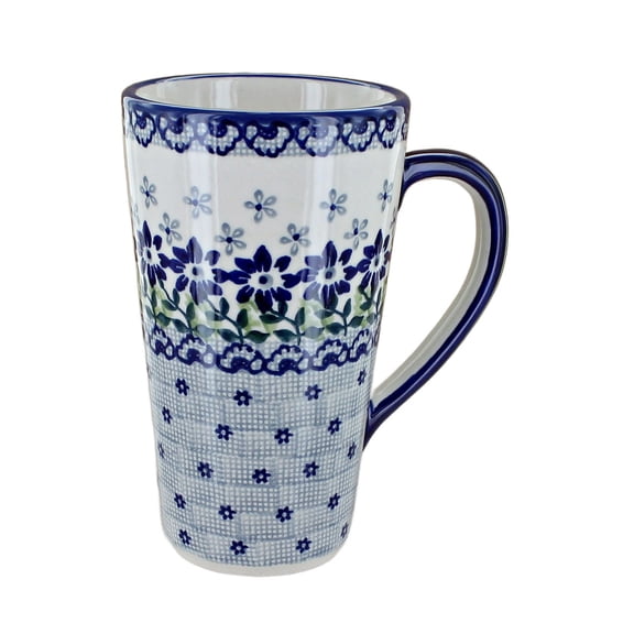 Blue Rose Polish Pottery Halsey Large Coffee Mug