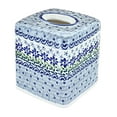 thumbnail image 1 of Blue Rose Polish Pottery Halsey Tissue Box, 1 of 1