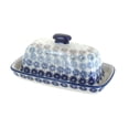 thumbnail image 1 of Blue Rose Polish Pottery Harmony Butter Dish, 1 of 2