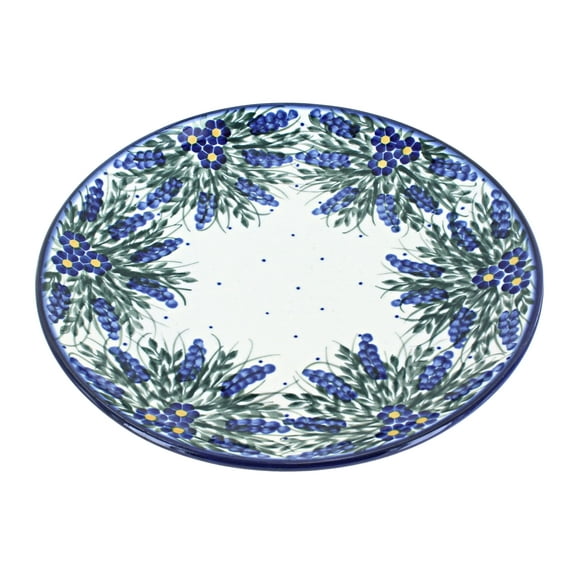 Blue Rose Polish Pottery Hyacinth Dinner Plate