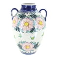 thumbnail image 1 of Blue Rose Polish Pottery Indoor Tabletop Apple Blossom Large Jug Vase, 1 of 2