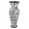 thumbnail image 1 of Blue Rose Polish Pottery Indoor Tabletop Butterfly Tall Vase, 1 of 2