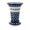thumbnail image 1 of Blue Rose Polish Pottery Indoor Tabletop Flowering Peacock Small Vase, 1 of 2