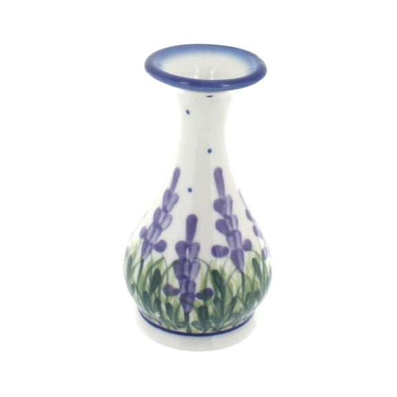 Blue Rose Polish Pottery Indoor Tabletop Lavender Fields Bud Vase