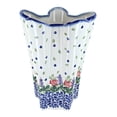 thumbnail image 1 of Blue Rose Polish Pottery Indoor Tabletop Roses Are Red Large Vase, 1 of 1