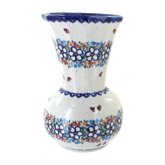 Blue Rose Polish Pottery Indoor Tabletop Scarlett Vase
