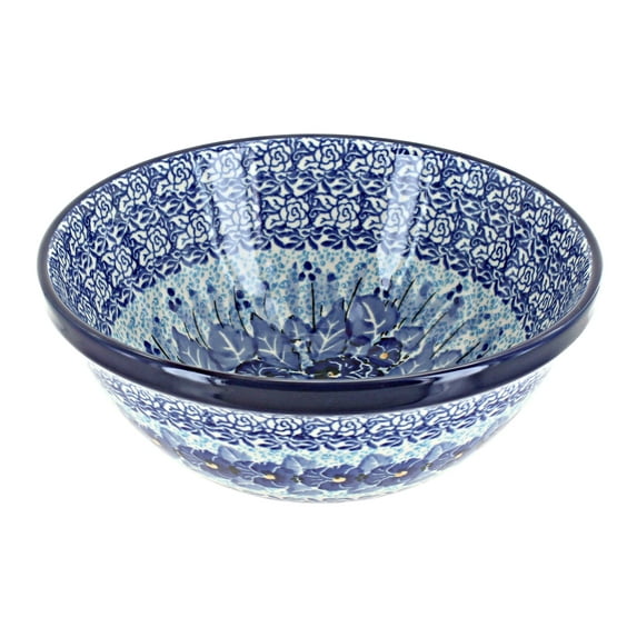 Blue Rose Polish Pottery Joanna Cereal/Soup Bowl