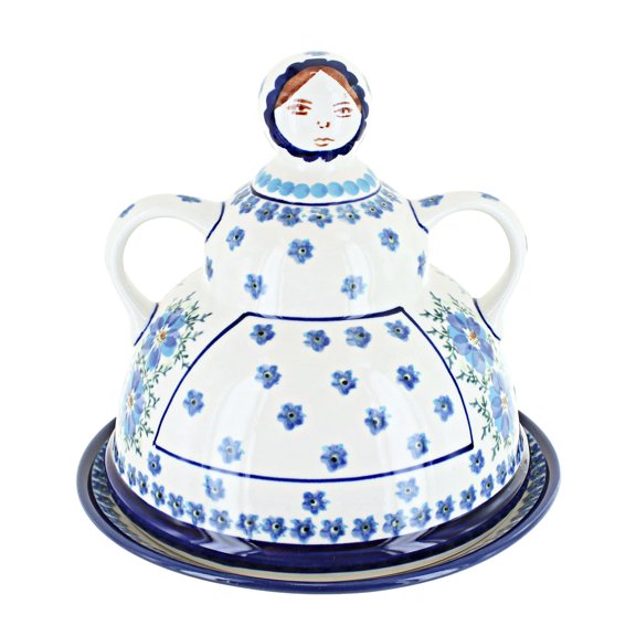 Blue Rose Polish Pottery Kalina Cheese Lady