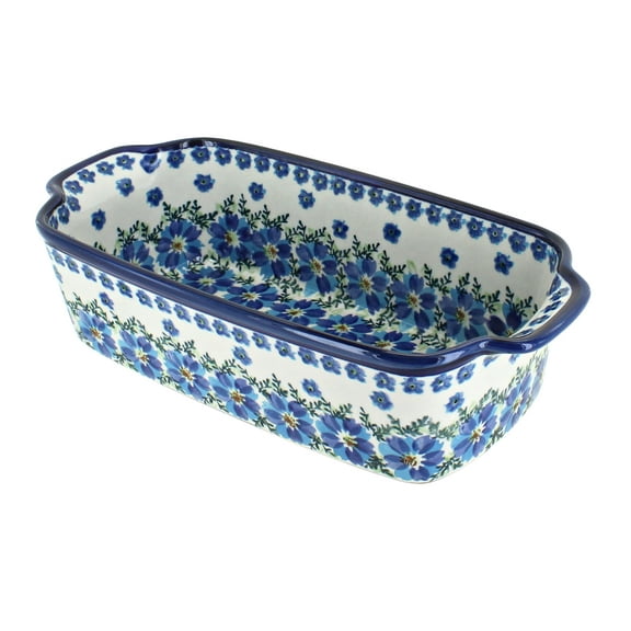 Blue Rose Polish Pottery Kalina Loaf Baker