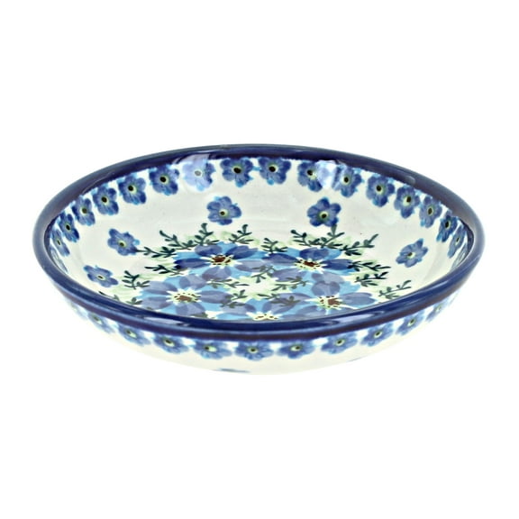 Blue Rose Polish Pottery Kalina Small Shallow Dish
