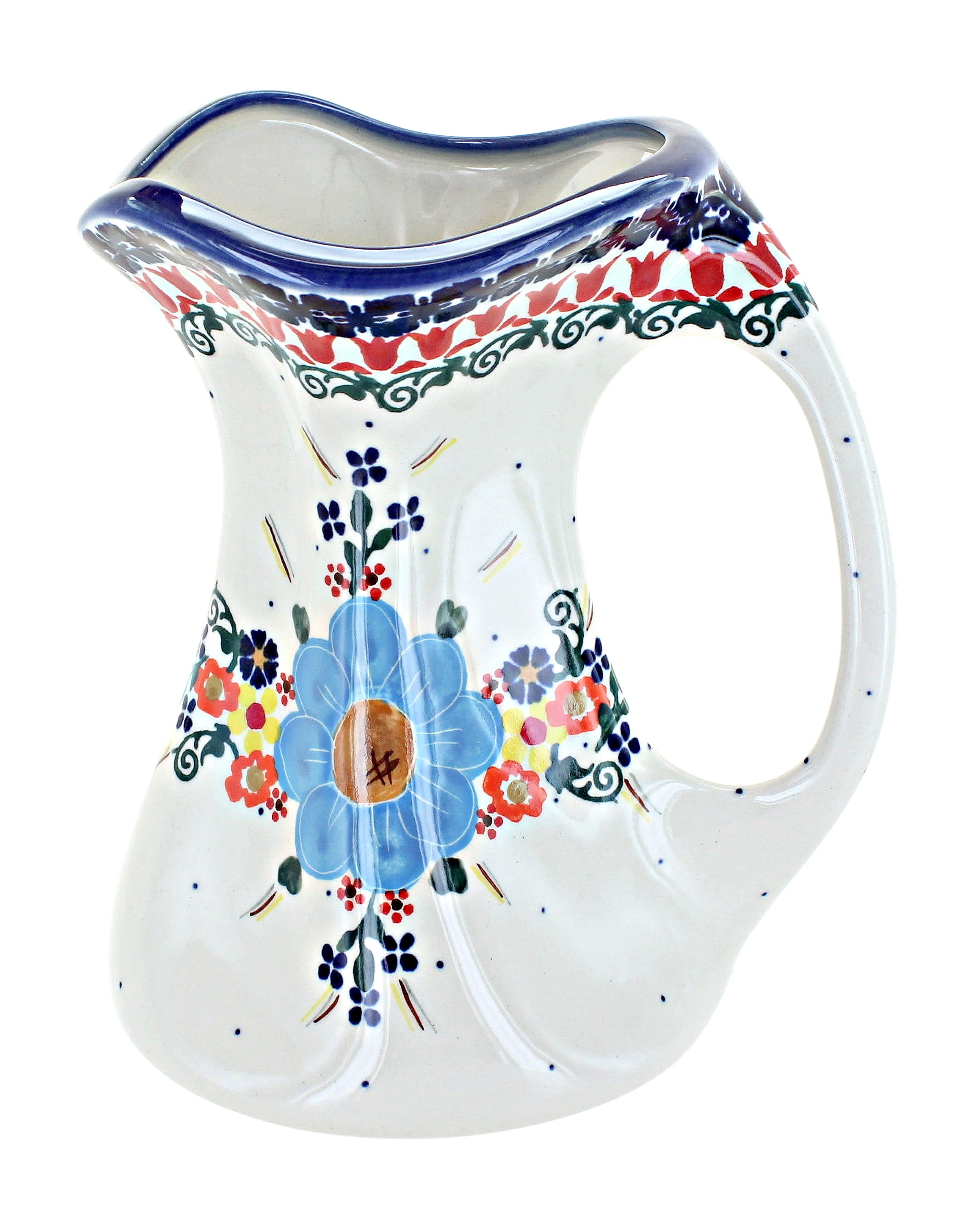 Blue Rose Polish Pottery Daphne Flower Vase - Walmart.com