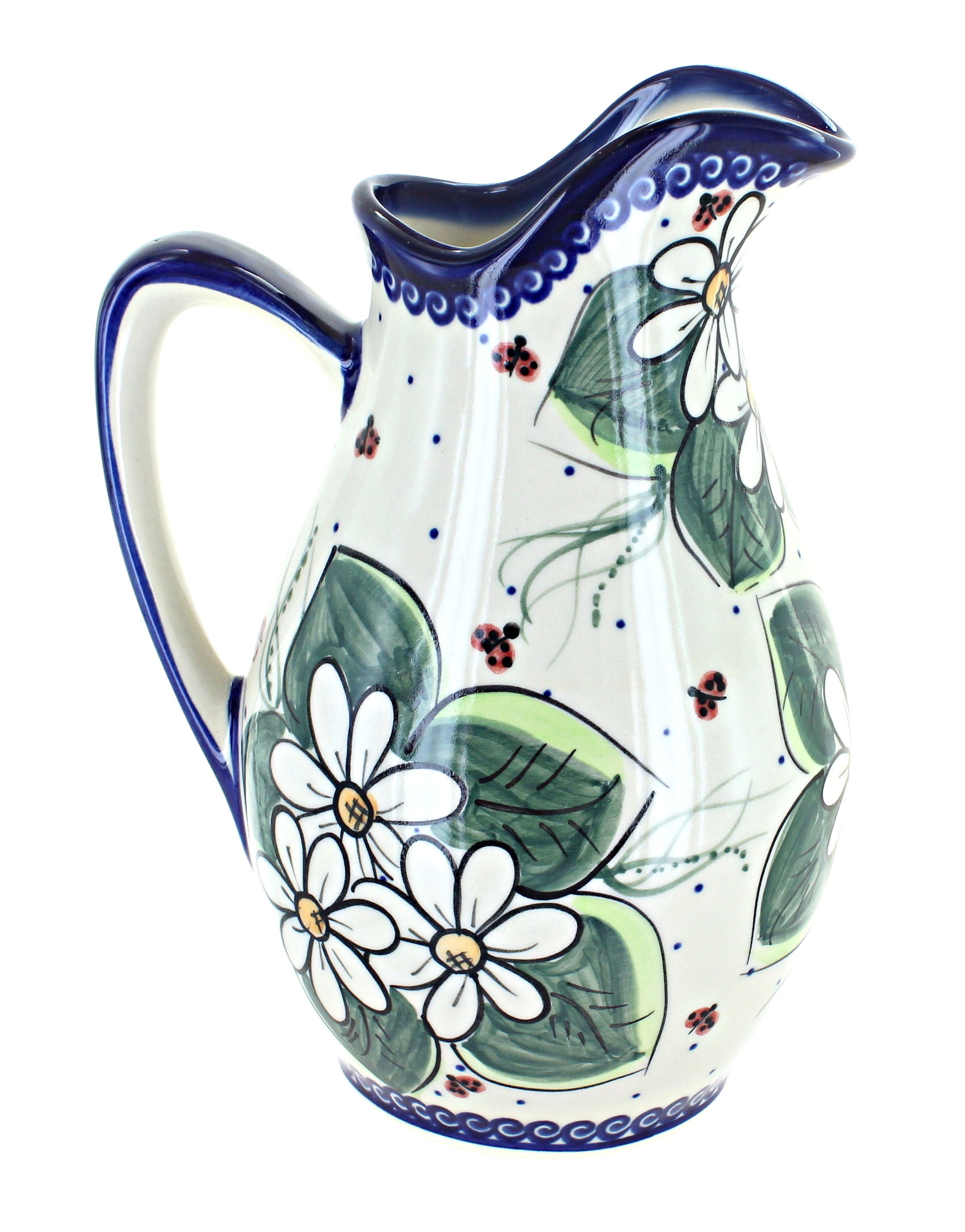 Blue Rose 2Qt. Pitcher - Shape: 082 - Pattern: Blue Rose (882