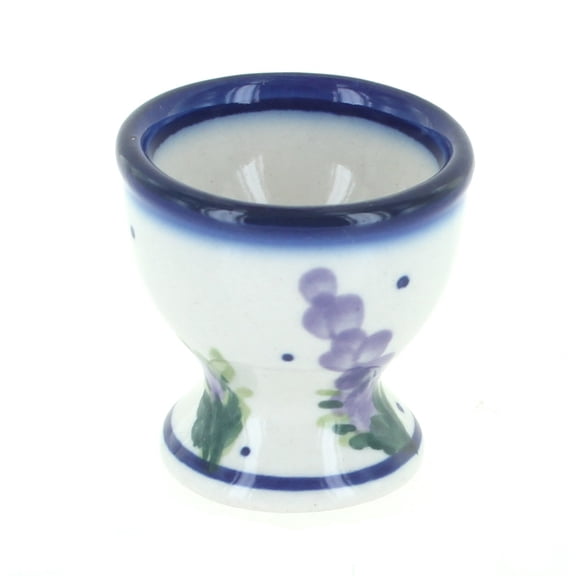 Blue Rose Polish Pottery Lavender Fields Egg Cup