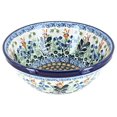 Blue Rose Polish Pottery Lily of the Valley Cereal/Soup Bowl