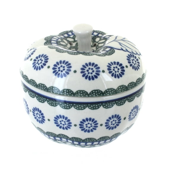 Blue Rose Polish Pottery Maia Apple Baker