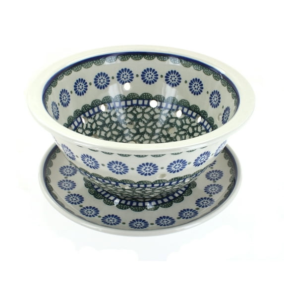Blue Rose Polish Pottery Maia Berry Bowl & Plate