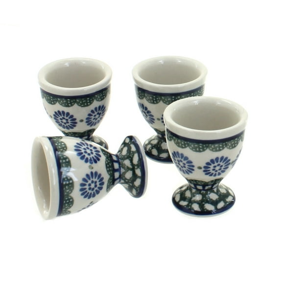 Blue Rose Polish Pottery Maia Egg Cup Set