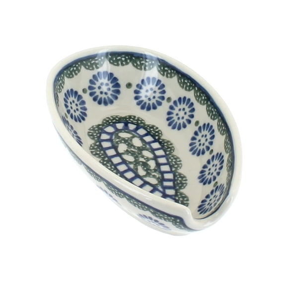 Blue Rose Polish Pottery Maia Small Spoon Rest