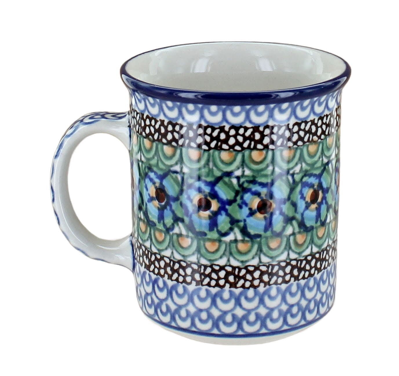 Blue Rose Polish Pottery Blush Bouquet Small Coffee Mug - Walmart.com