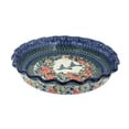 thumbnail image 1 of Blue Rose Polish Pottery Maria Pie Plate, 1 of 2