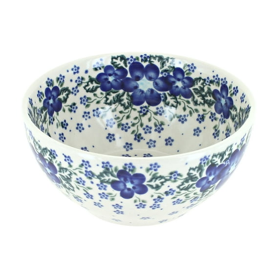 Blue Rose Polish Pottery Melanie Cereal/Soup Bowl